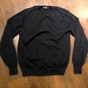 J. Crew Men’s Black V-Neck Sweater (L)